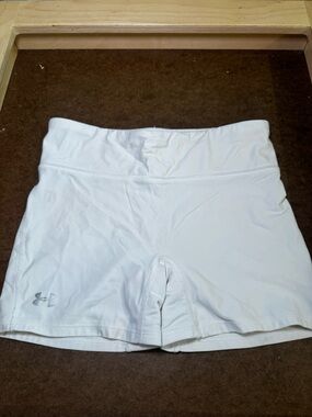 Under Armour Women’s White High-Waist Bike Shorts